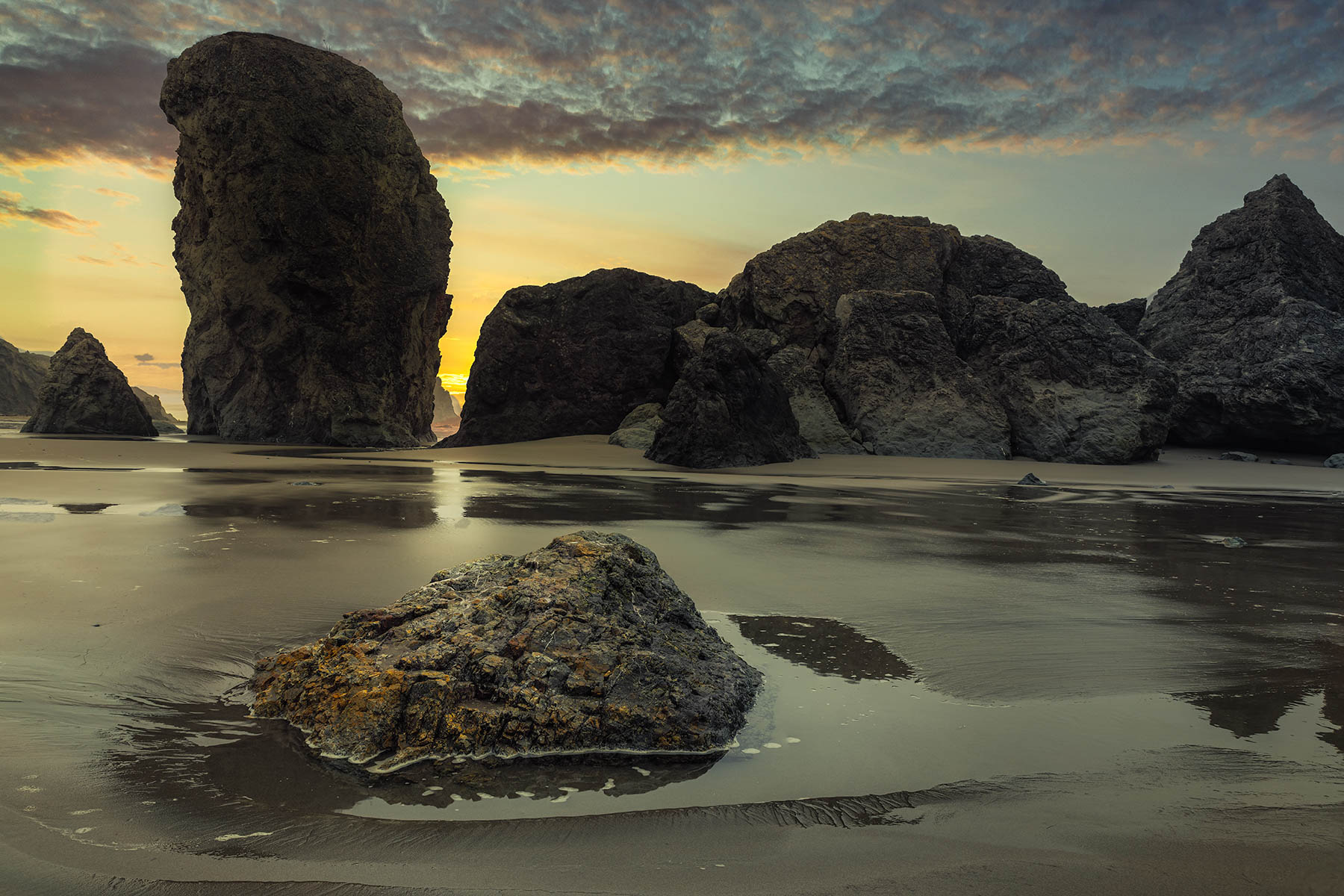 Sea stack Sunset