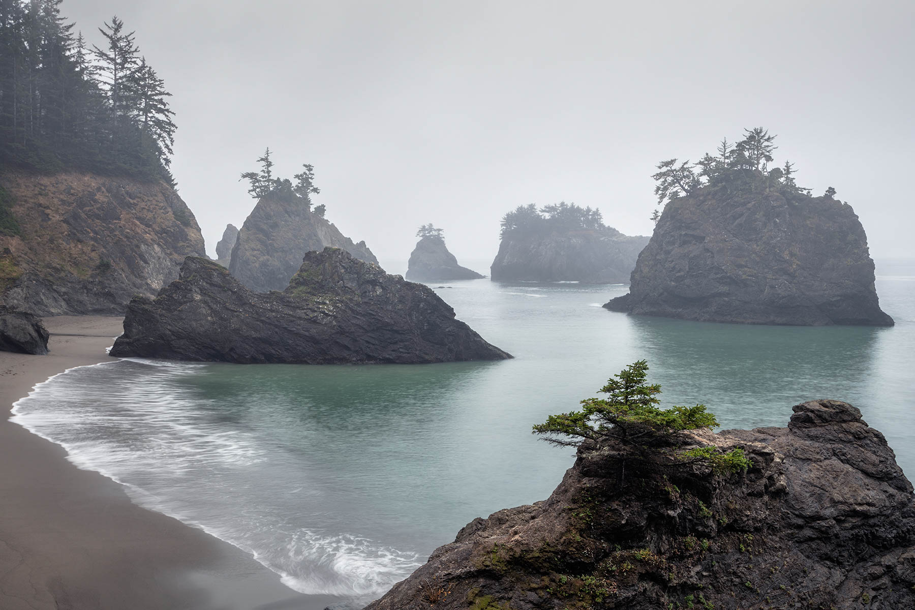 Foggy Secret Beach