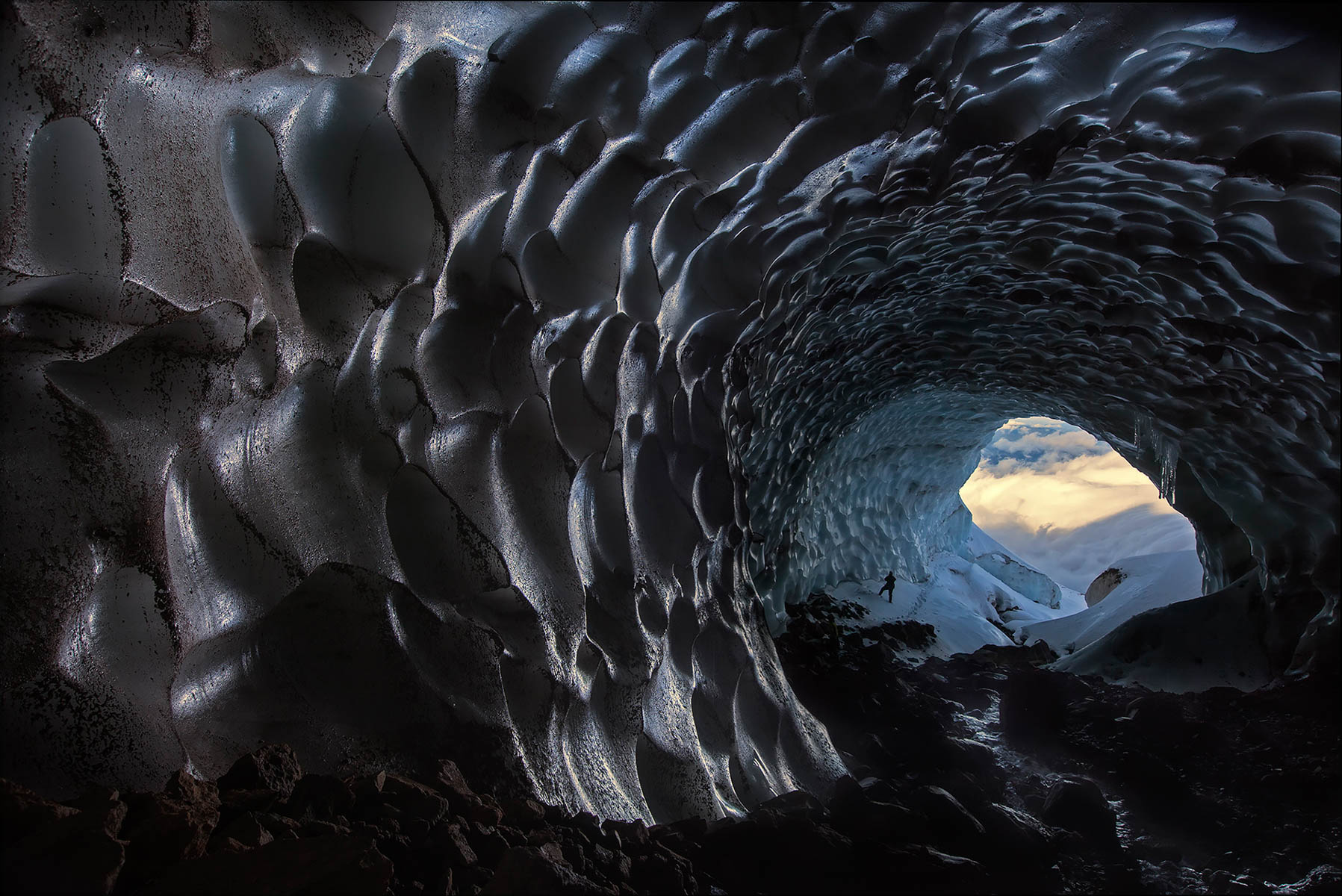 Endless tunnel of ice by Brent McGregor