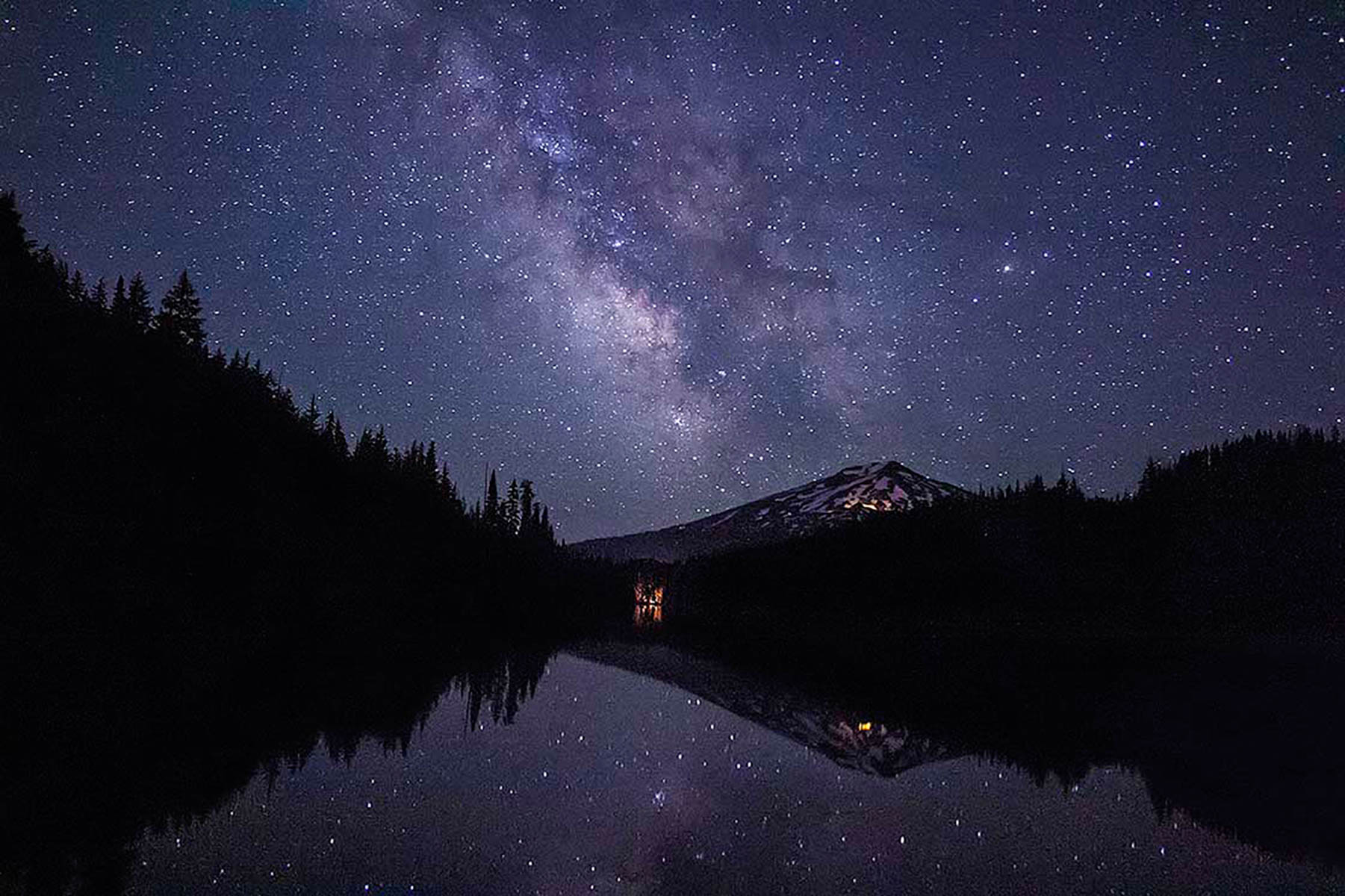 Todd Lake at night by Richard Marrocco