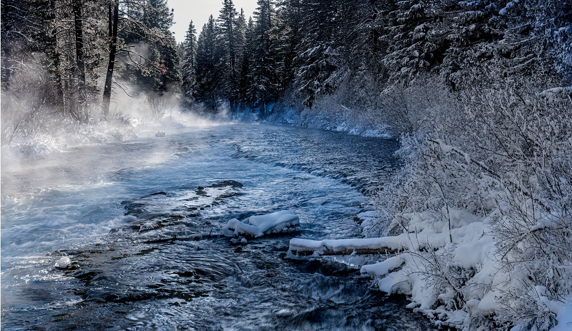 Cold Day at the Metollius by Bob Bush